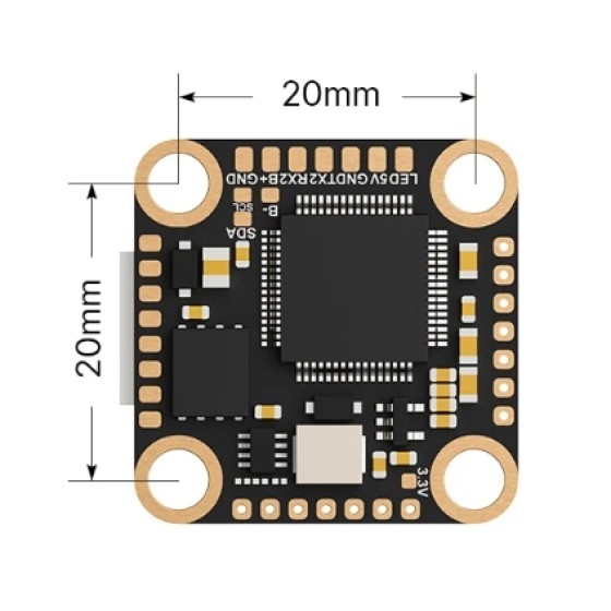 Foxeer F722 V4 Mini Flight Controller MPU6000 for DIY RC Racing Drone Controller Drone Accessories